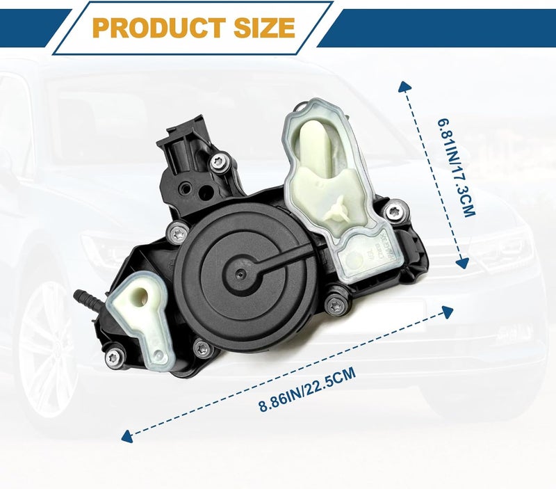 RBOKO PCV Valve Engine Crankcase Vent Valve Oil Separator replacement 06K103495 Compatible with VW Jetta Passat Golf Bettle GTI for Audi A3 A4 A5 A6 A7 Q3 Q7 1.8T 2.0T - Image 2